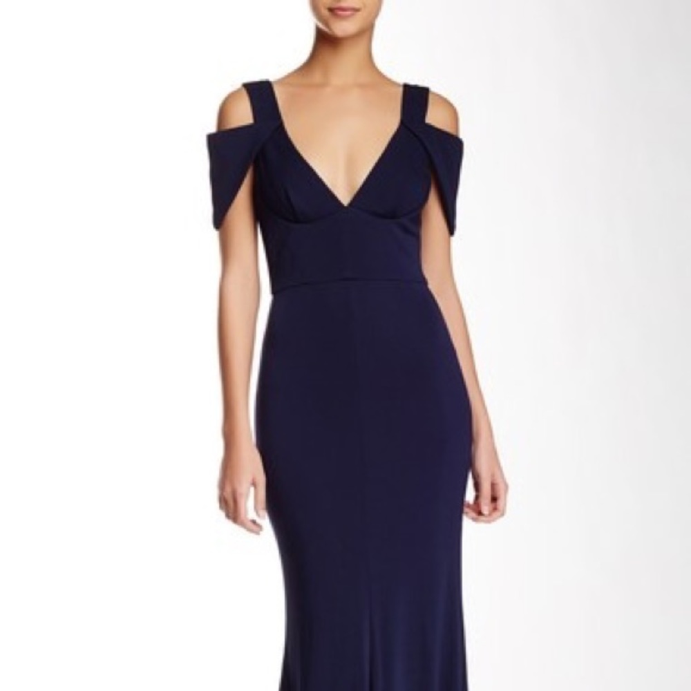 ABS by Allen Schwartz Navy Gown Sz S